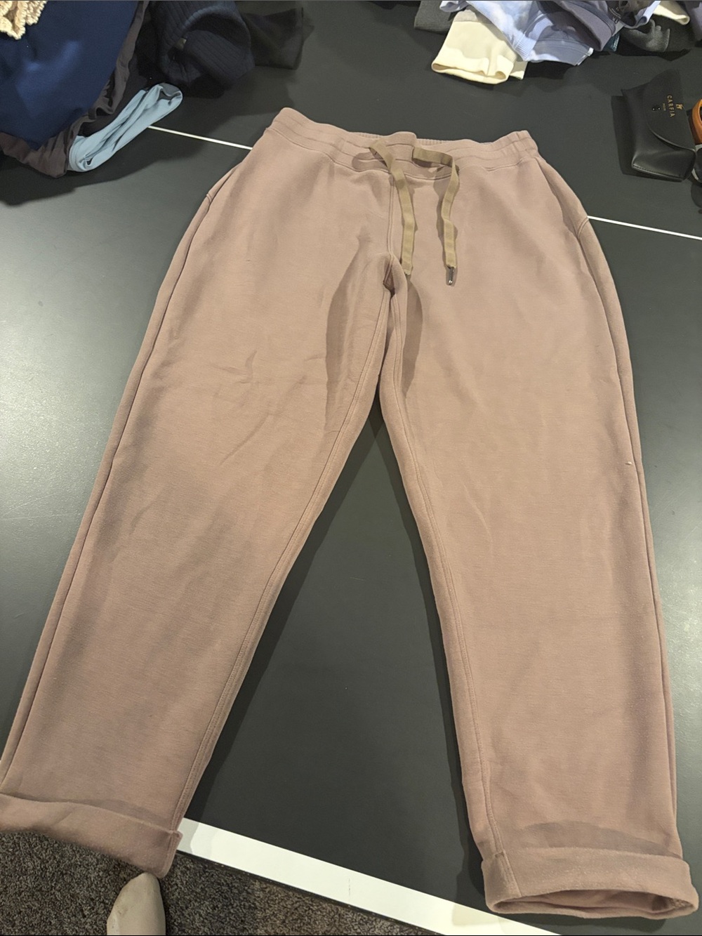 Spanx light brown joggers